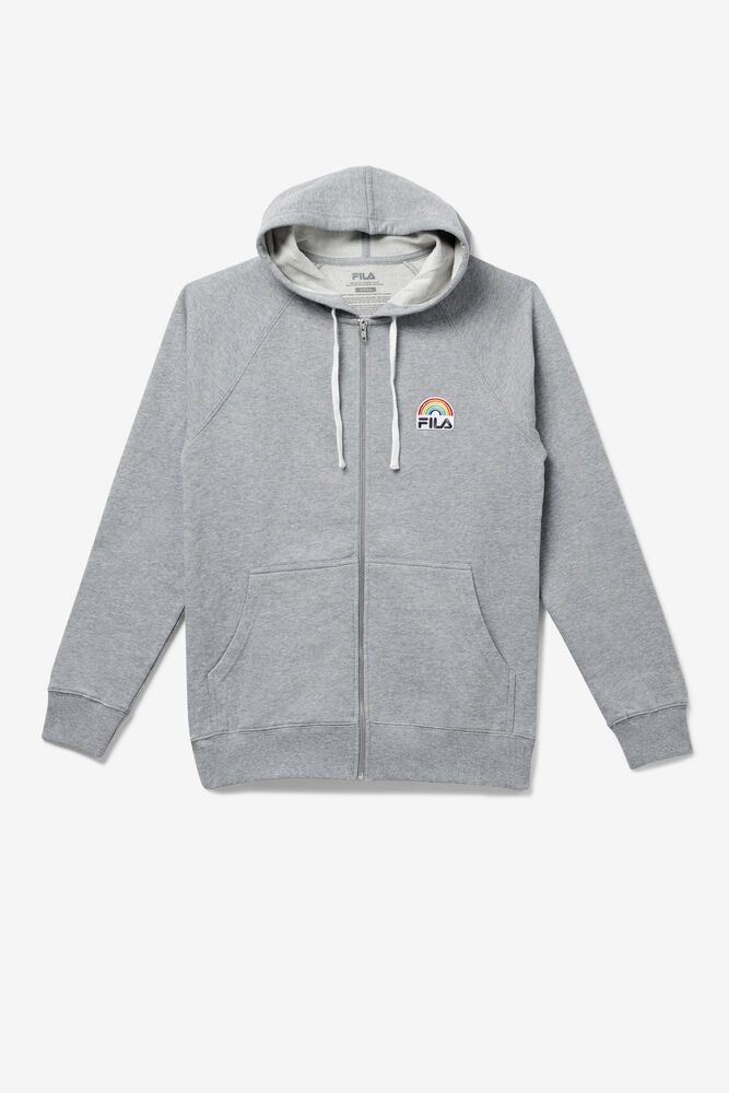 Fila Paper X | Archer Hoodie Grey - Mens - 19684ZVJC